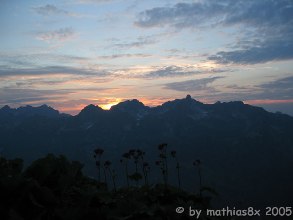 Sonnenuntergang in den Allgäuer Alpen