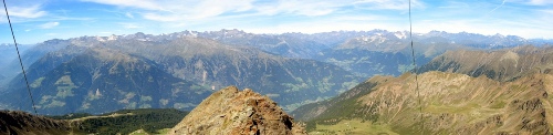 Blick vom Hirzer zurck ins Passeier Tal